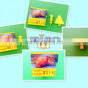 Plastic extrusion display price tag for supermarket