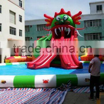 0.9mm PVC Tarpaulin Colorful Inflatable Land Amusemet Park for Sale photo-2