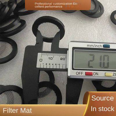 shenzhen 1-inch rubber sealed filter screen gasket, dn20 water meter filter screen, rubber-edged 304 filter screen, 40 mesh