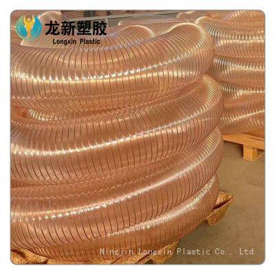 PU Polyurethane Steel Wire Hose Sanitation Truck Dust Removal Pipe photo-4