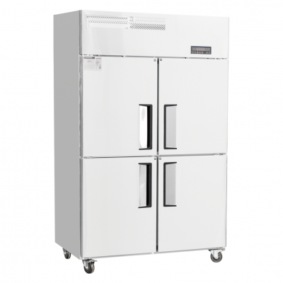 Commercial Freezer Direct Cooling Stainless Steel Dual Temperature Commercial Refrigerator Glass Door Commercial Kitchen Freezer