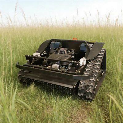 Удаленно управляемая гусеничная газонокосилка VTLM600 224cc, самодвижущаяся газонокосилка на бензине, с радиусом действия ПУ 200 м, для всех типов местности