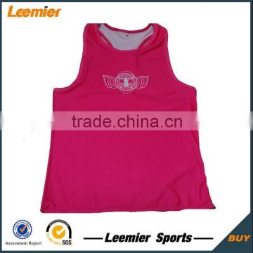 custom nice color slim fit yoga singlet