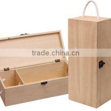 Original Wooden Wine Tin Box Case