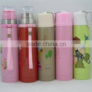 2016 Newly Multicolor Fashional Irregular Double Wall Stainless Steel With Carabiner Vacuum Flask photo-6