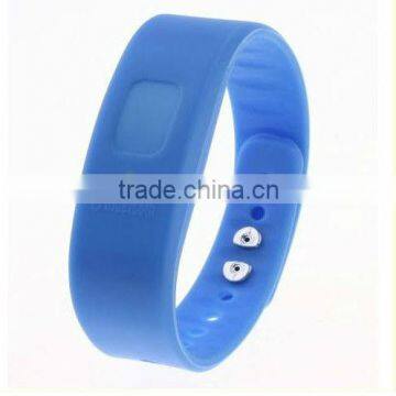 Customized silicone call alert vibrating bracelet with bluetooth