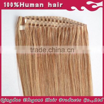 top quality blonde PU Skin Weft extension