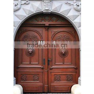 Wooden doors hand carved