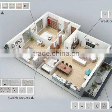 best quality smart app female unique design America GFCI receptacle socket usb charger 110V outlet american standard