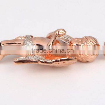 2015 Hot Sell Gold Diamond Angel Meaningful Pendant Necklace photo-5