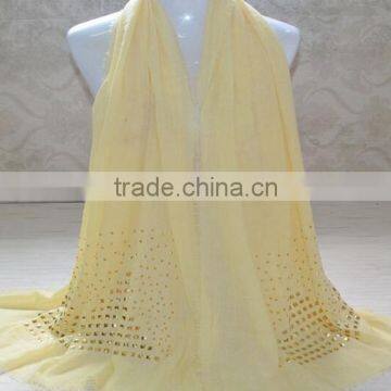 Wholesale Cotton Stone Beads Fashion Muslim Scarves photo-4