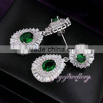 New Model Arabic White Gold Zirconia Big Fashion Jewelry Set photo-4