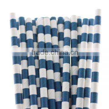 Party supplies striped Paper Drinking Straws long drinking straws