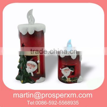 The candle ceramic christmas decoration led tealight