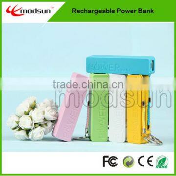 Lipstick 2200mAh battery power bank portable power bank