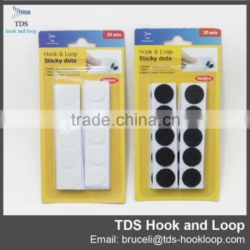 strong sticky custom size adhesive hook and loop dot