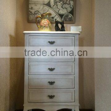 rustic furnituer 5 drawer tall wooden chest