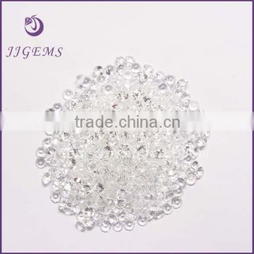 Top Quality 3mm round brilliant cut natural white topaz stone price