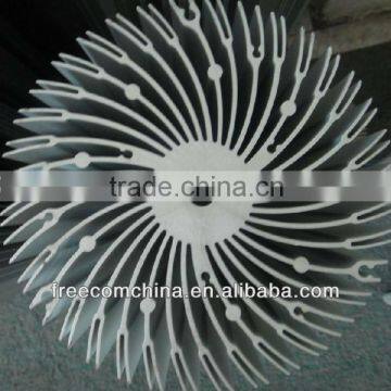 led aluminum circular extrusion heat sink