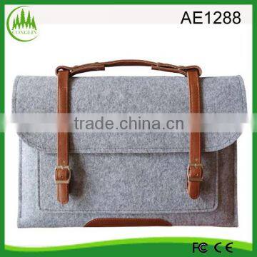 New Product For 2015 OEM Yiwu Factory Wholesale Felt Laptop Bag