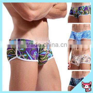 2015 Deep Sea Print Fashion Sexy Underwear Boxer Men