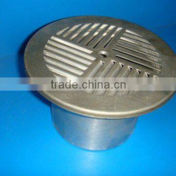Golden Aluminum Round Floor Diffuser Adjustable Floor Air Vent for HVAC