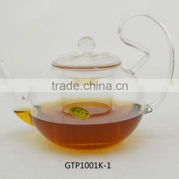 Heat Resistant glass teapot with infuser