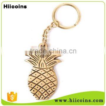 Promotional China Manufacturer Custom Metal Pineapple Keychain