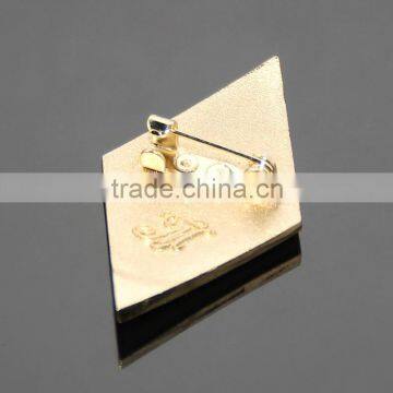 High Quality University School Russia Moscow Uniform Label Pin Gold Eagle Souvenir Emboss Metal Safety PIn Badge photo-4