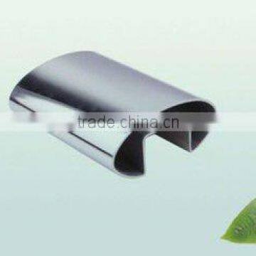 Stainless Steel Handrail/Balustrade for outdoor step/SS single slot square tube