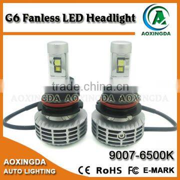 2016 new generation 7G 6G 8G LED headlight G6 fanless design all in one headlight kit 9004 9007