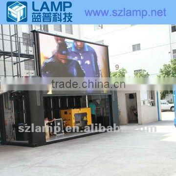 P10 outdoor full color led screen onto a truck