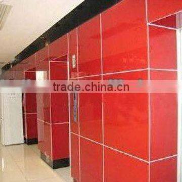 5mm red lacquered glass