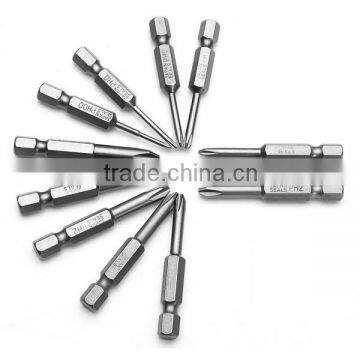 12pcs 50mm 1/4 Inch Hex Shank Magnetic Cross Screwdriver Bits