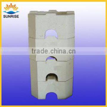 for glass furnace fire brick fused cast azs block