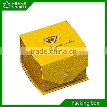 Small paper plain ring box velvet inlay