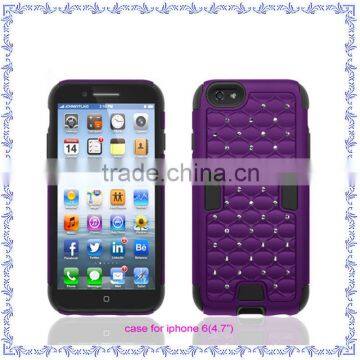 For iphone 6S Plus Pc+silicone rubber mobile phone case