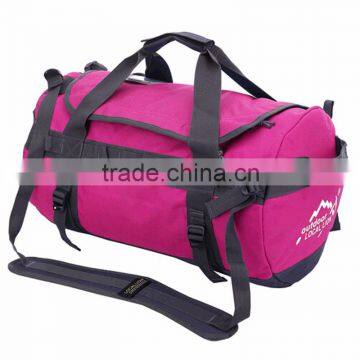 Low Toxic Solid Color Polyester Travel Sport Tote Bag With Two Closures photo-2