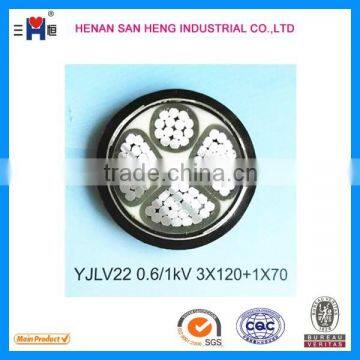 XLPE Insulated Steel Tape Armored PVC Sheathed Power Cable 3*185+1*95 photo-2