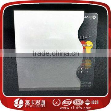 Customize Easy To Slide Contactless Card and Passort RFID Blocking Sleeves