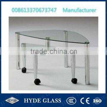 China 19mm tempered clear table glass