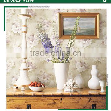 stocklot foaming wallpaper, lavender purple royal bold floral wall decal for living walls , environmental wall covering deco