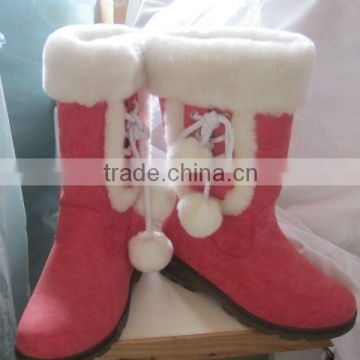 Fashion sheepskin lady boots from China factory