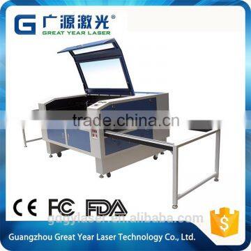 High quality competitive price high speed double stations ccd laser fabric cutting and engraving machine