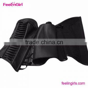 2016 Black Underbust Costume Woman Corset Steampunk Wholesale photo-4