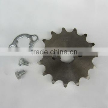 many model 15teeth motorcycle front and rear sprocket