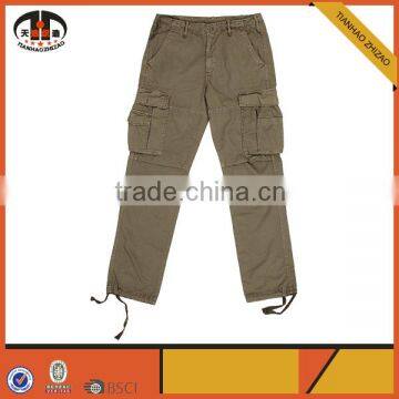 Custom Mens Casual Trousers with Drawstring Bottom Design