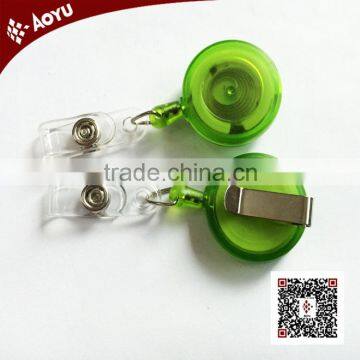 custom pull reel/badge reel/retractable transparent badge reels