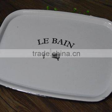 Fuzhou fuquan rectangle enamel serving tray