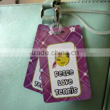 plastic luggage tag with full color print (M-PT357)